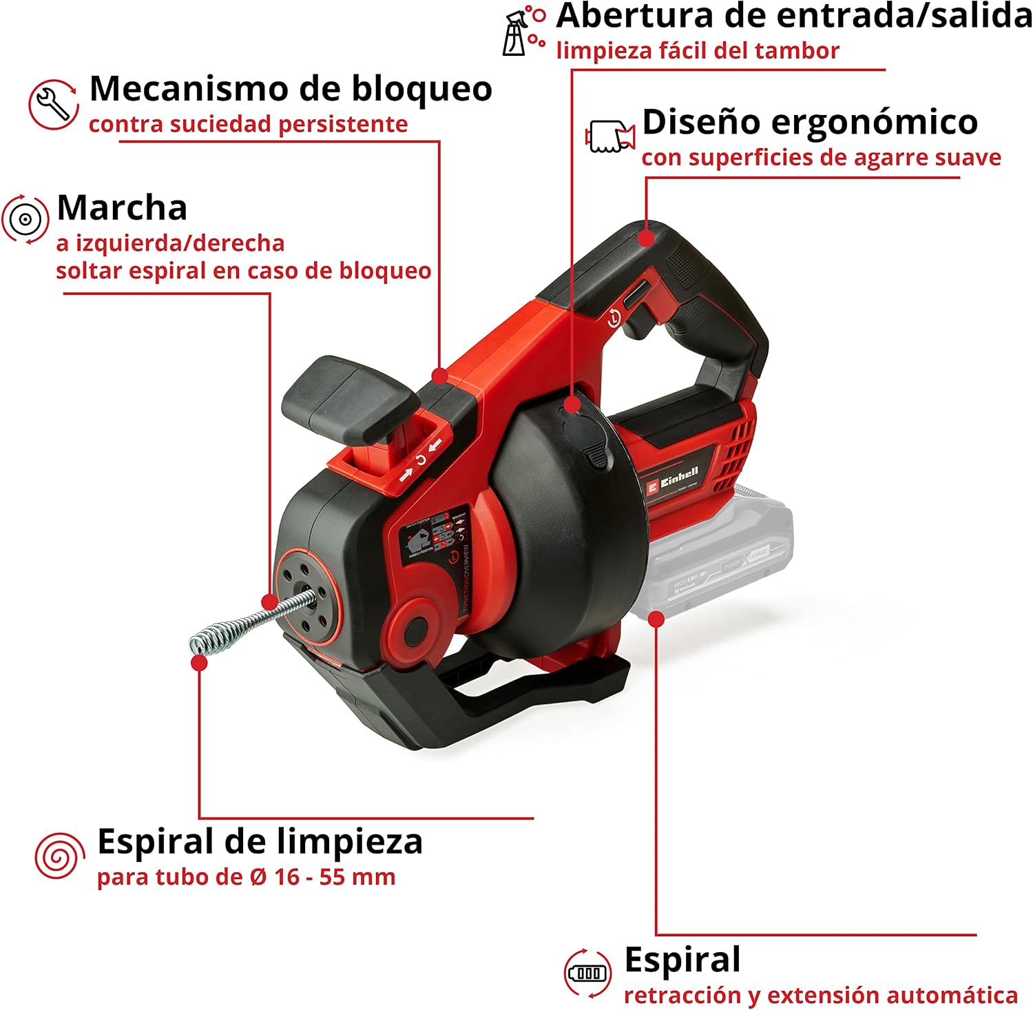  Desatascador Muelle Batería